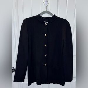 Halston Heritage Black sweater cardigan Large